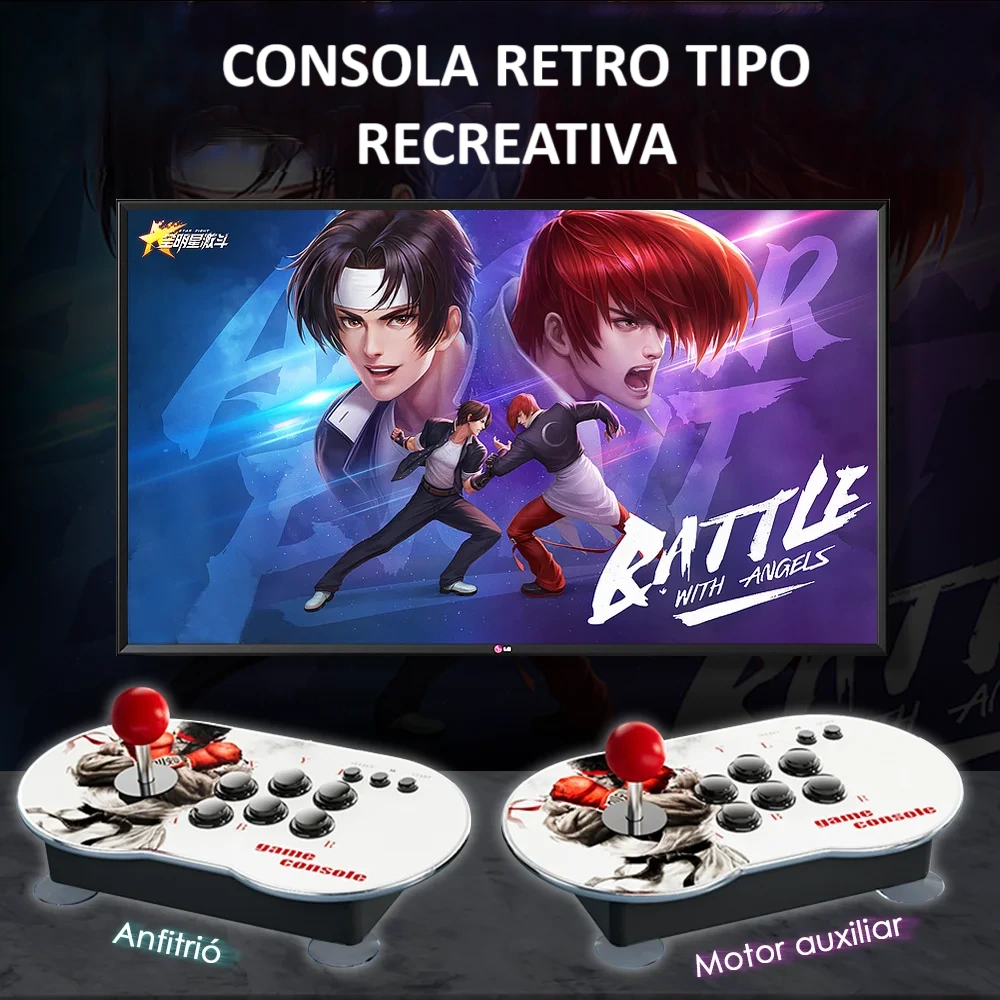 Consola Retro para TV tipo recreativa – Diversión Clásica en Pantalla Grande