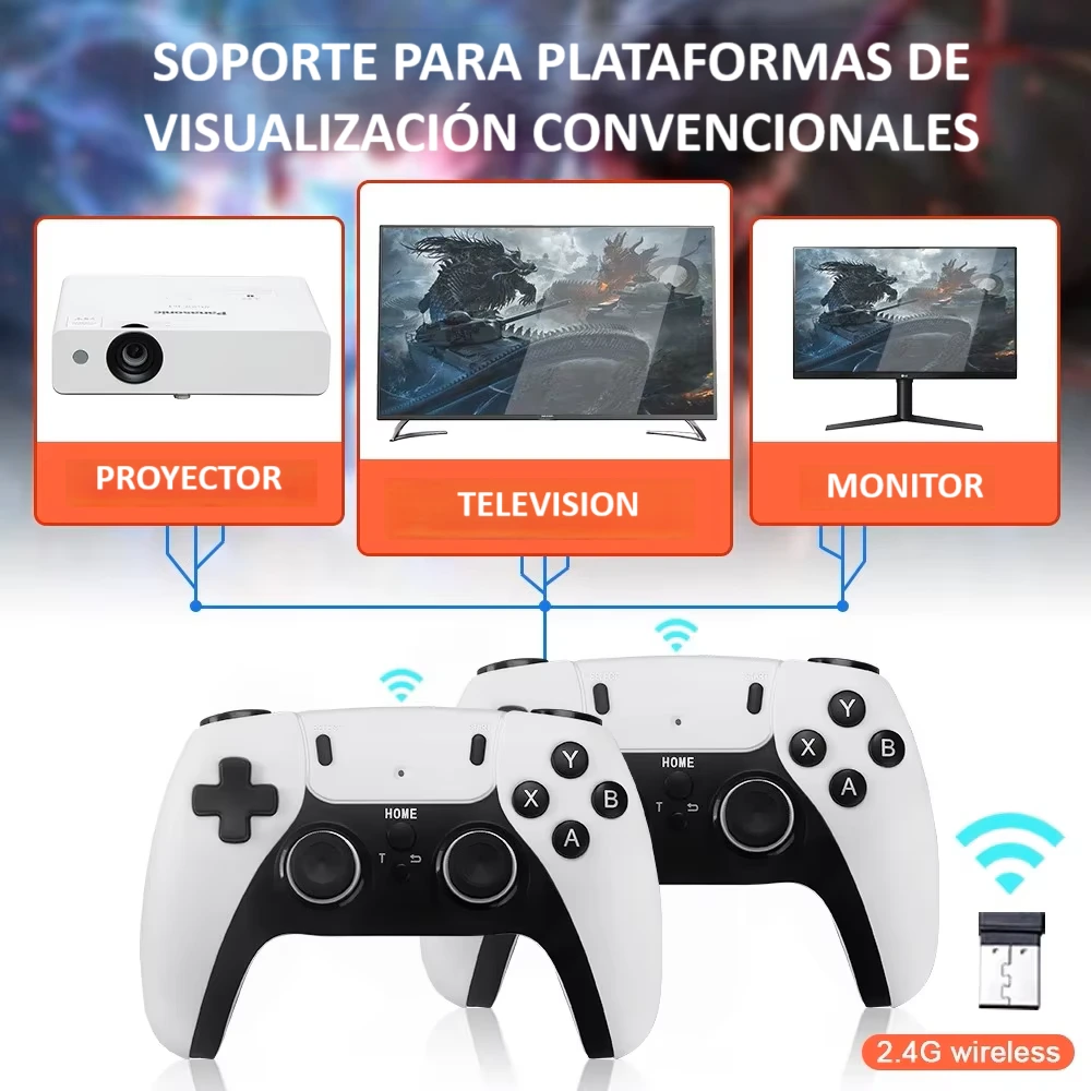 Consola Retro HDMI + Doble Control Inalámbrico - Imagen 6