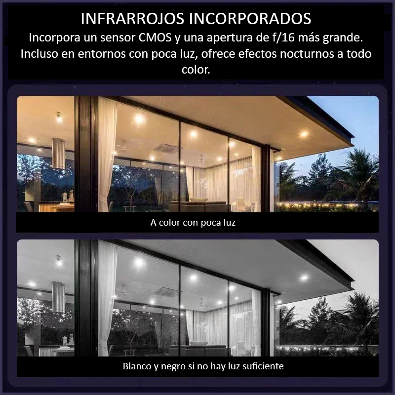 Cámara de Seguridad 4K con visión nocturna y detección de movimiento - Imagen 3