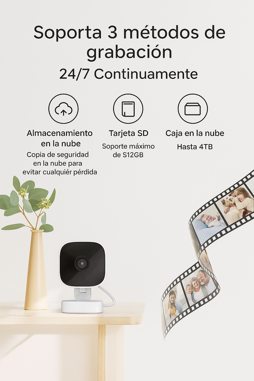 Cámara de Seguridad 4K con visión nocturna y detección de movimiento - Imagen 5