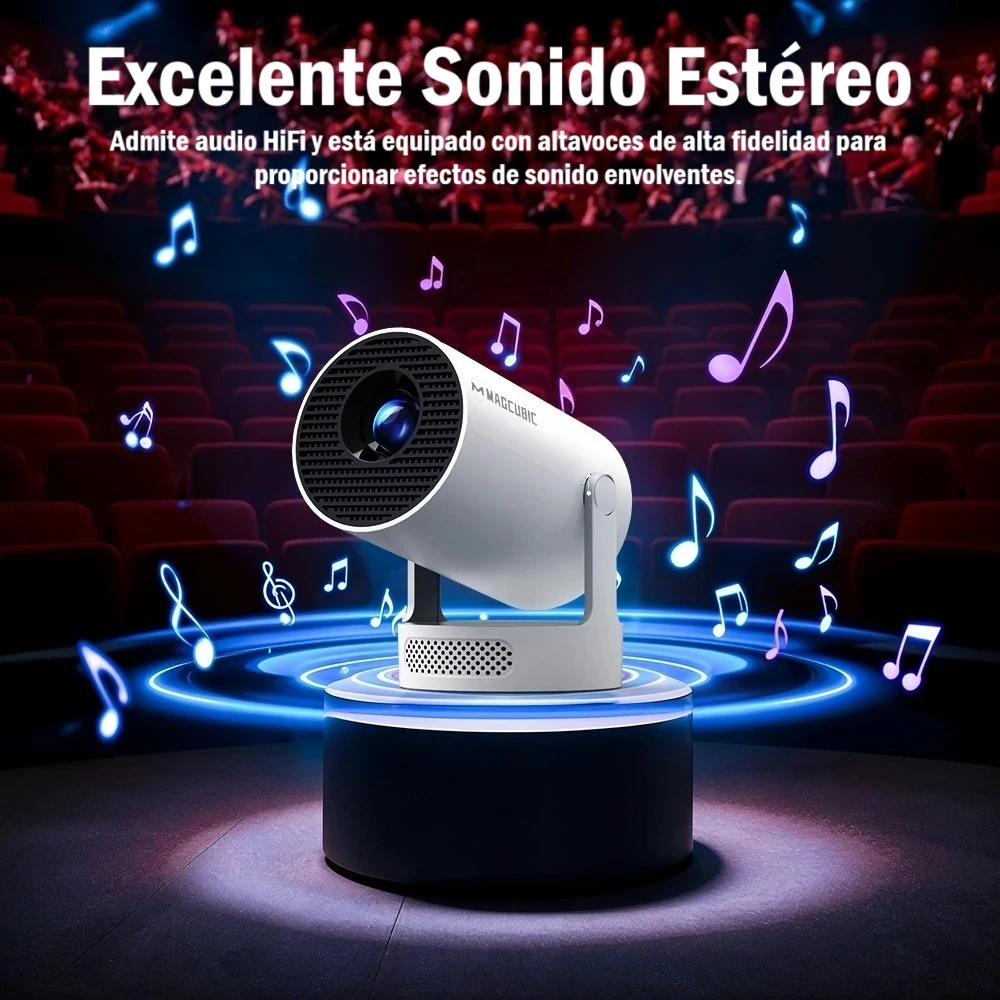 Proyector portátil Magcubic HY300 Pro+ Android 11 4K - Imagen 5