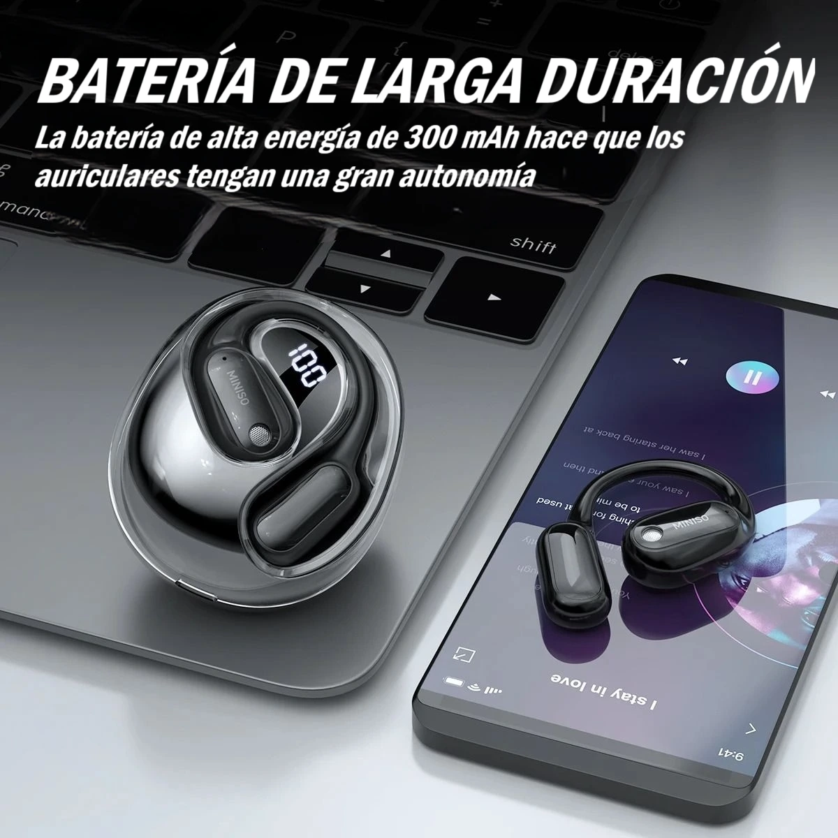 Auriculares OWS MINISO MS190 – Música, Llamadas y ¡Traducción en tu Bolsillo! - Imagen 3