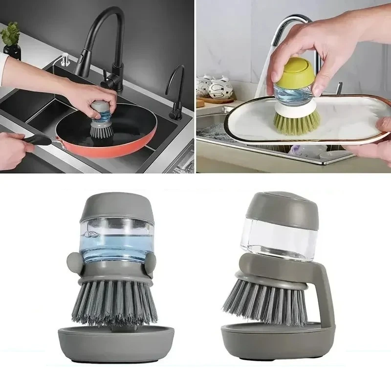 Cepillo Dispensador 2 en 1 para Cocina – Limpieza Inteligente con Estilo - Imagen 7