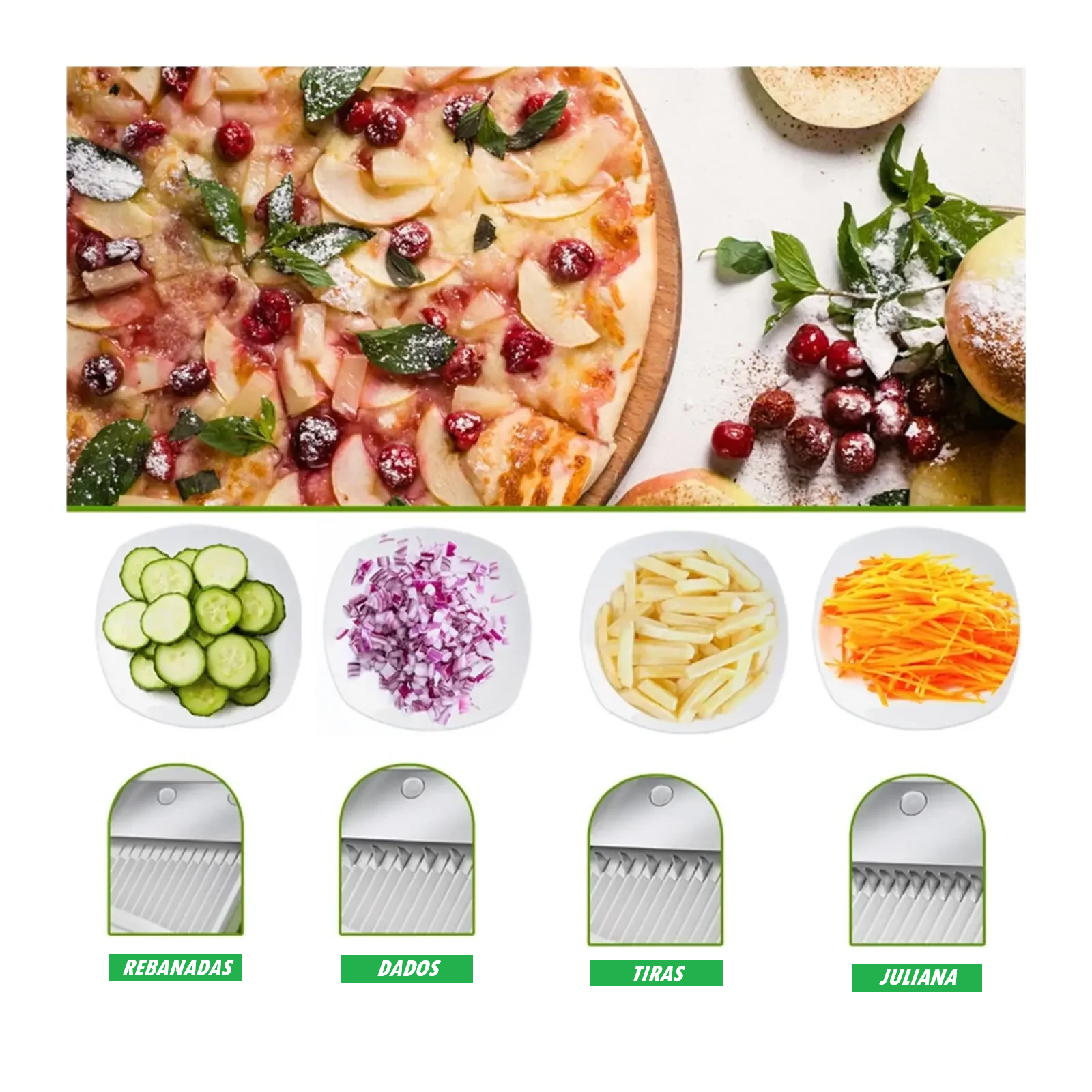 Cortador de Verduras 5 en 1 – Tu Ayudante Estrella en la Cocina - Imagen 3