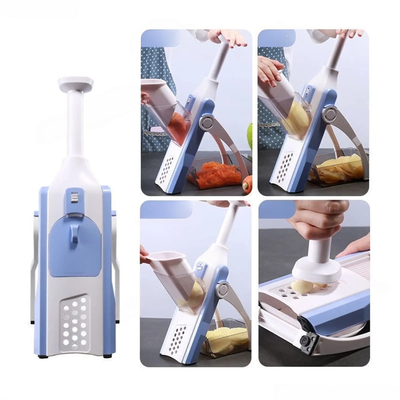 Cortador de Verduras 5 en 1 – Tu Ayudante Estrella en la Cocina - Imagen 4