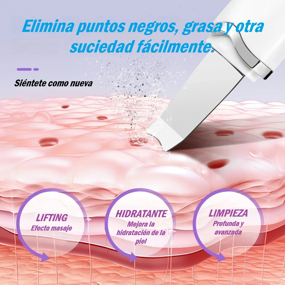 Depurador Facial Ultrasónico – Limpieza Profunda y Piel Radiante - Imagen 5