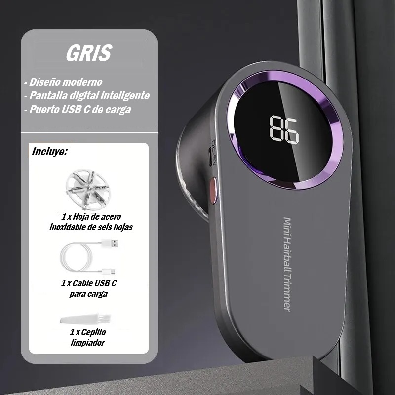Eliminador de Pelusas Eléctrico con Pantalla LED – Moda sin Bolitas - Imagen 21