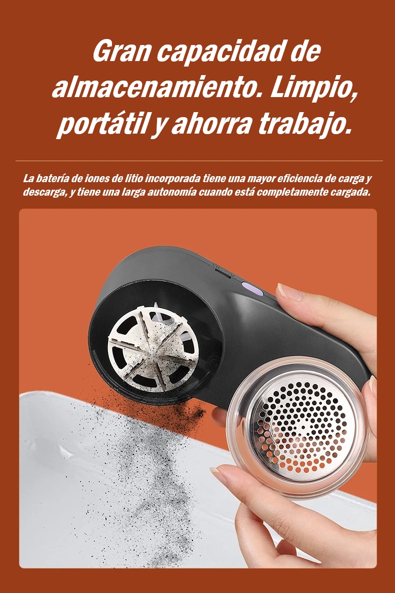 Eliminador de Pelusas Eléctrico con Pantalla LED – Moda sin Bolitas - Imagen 9