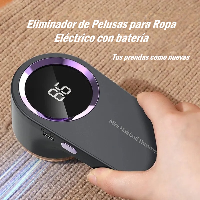 Eliminador de Pelusas Eléctrico con Pantalla LED – Moda sin Bolitas - Imagen 6