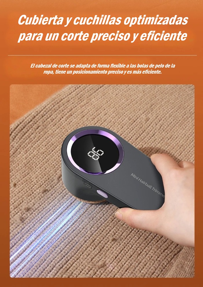 Eliminador de Pelusas Eléctrico con Pantalla LED – Moda sin Bolitas - Imagen 3