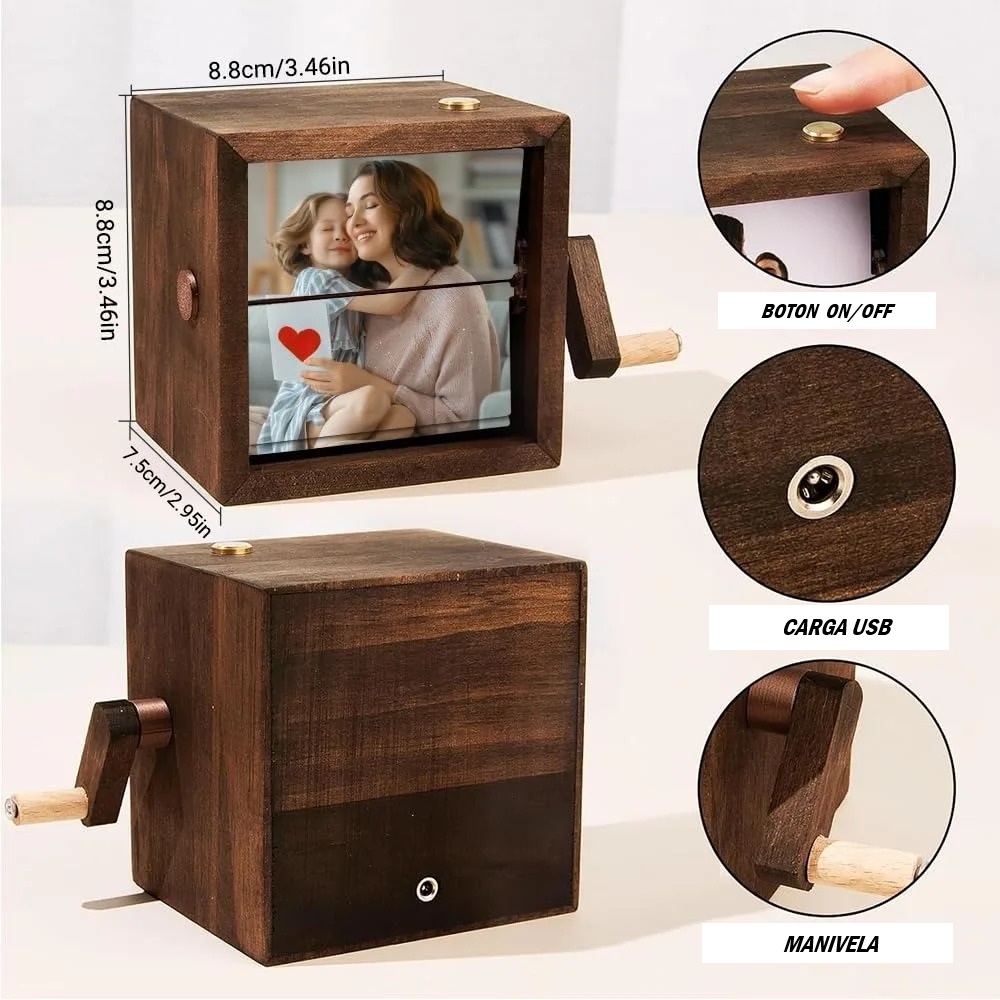 Máquina de Fotos Giratoria con Manivela – Tu Recuerdo en Movimiento - Imagen 5
