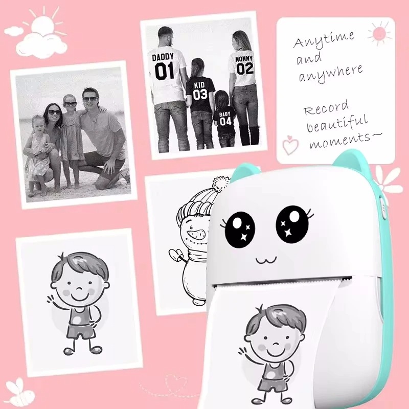Mini Impresora Térmica Portátil “Gatito” – ¡Fotos y Etiquetas en tu Bolsillo! - Imagen 15