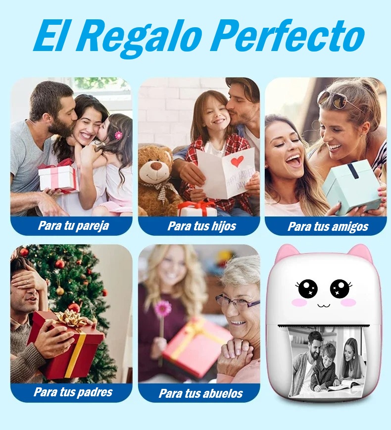 Mini Impresora Térmica Portátil “Gatito” – ¡Fotos y Etiquetas en tu Bolsillo! - Imagen 5