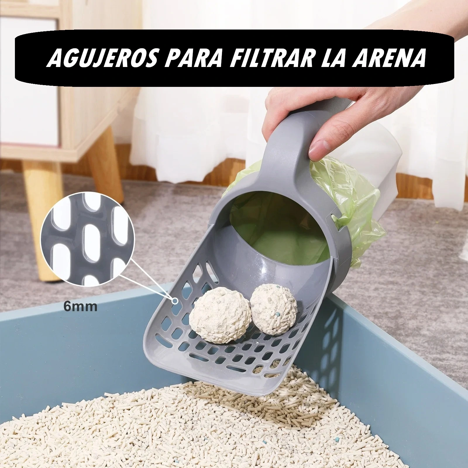 Pala 4 en 1 para Arena de Gatos – ¡Funcionalidad Total para Ti y Tu Minino! - Imagen 3