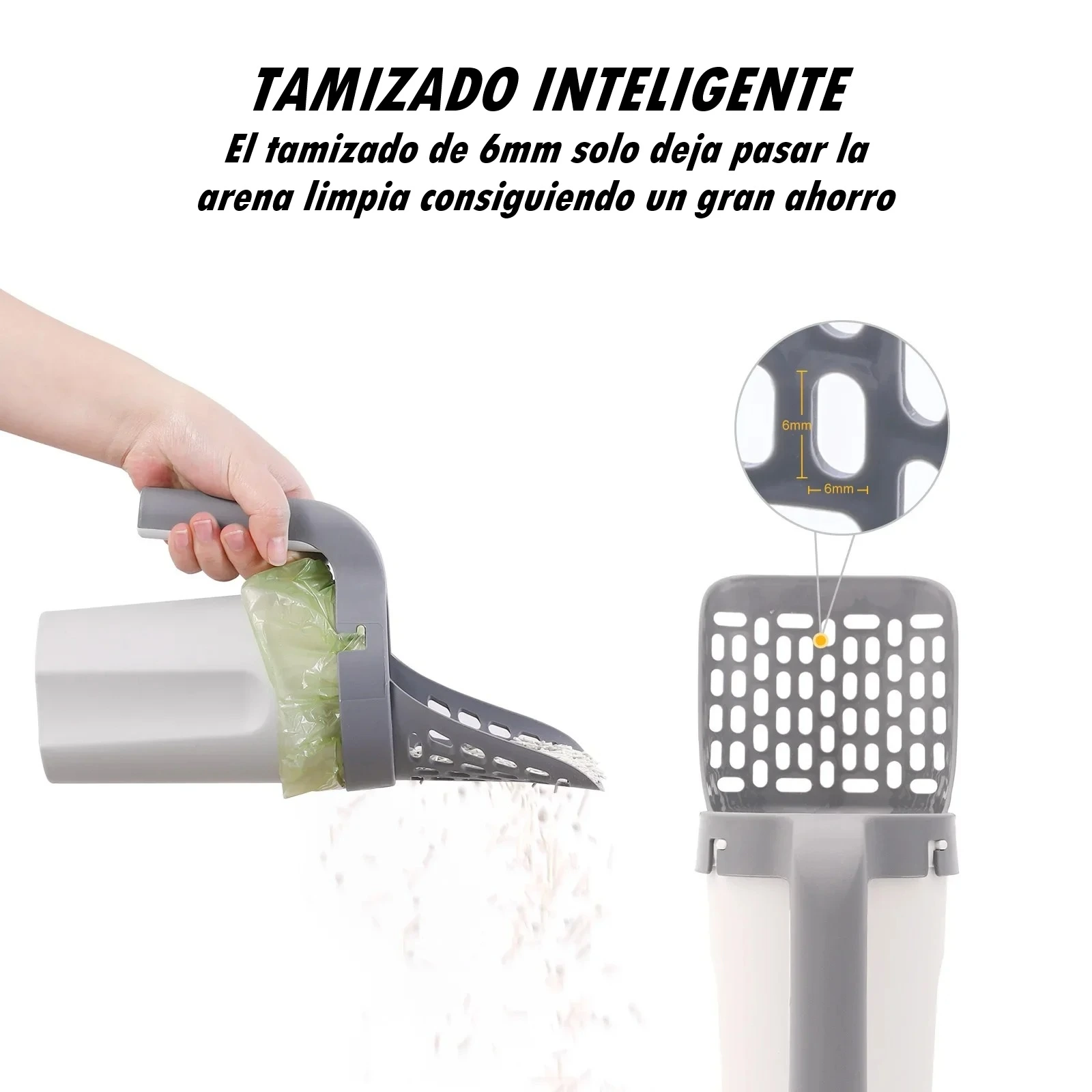 Pala 4 en 1 para Arena de Gatos – ¡Funcionalidad Total para Ti y Tu Minino! - Imagen 2