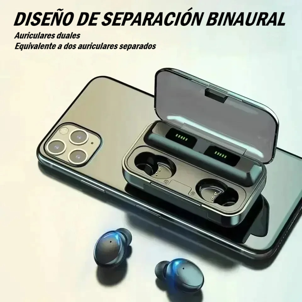Auriculares inalámbricos por Bluetooth deportivos con micrófono y manos libres - Imagen 2