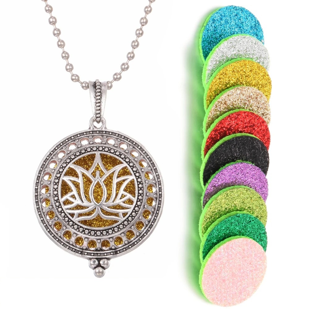 Collar Retro Kaleidoscopio Aromático con Difusor de Aceites Esenciales – Estilo Vintage con Funcionamiento Magnético - Imagen 10