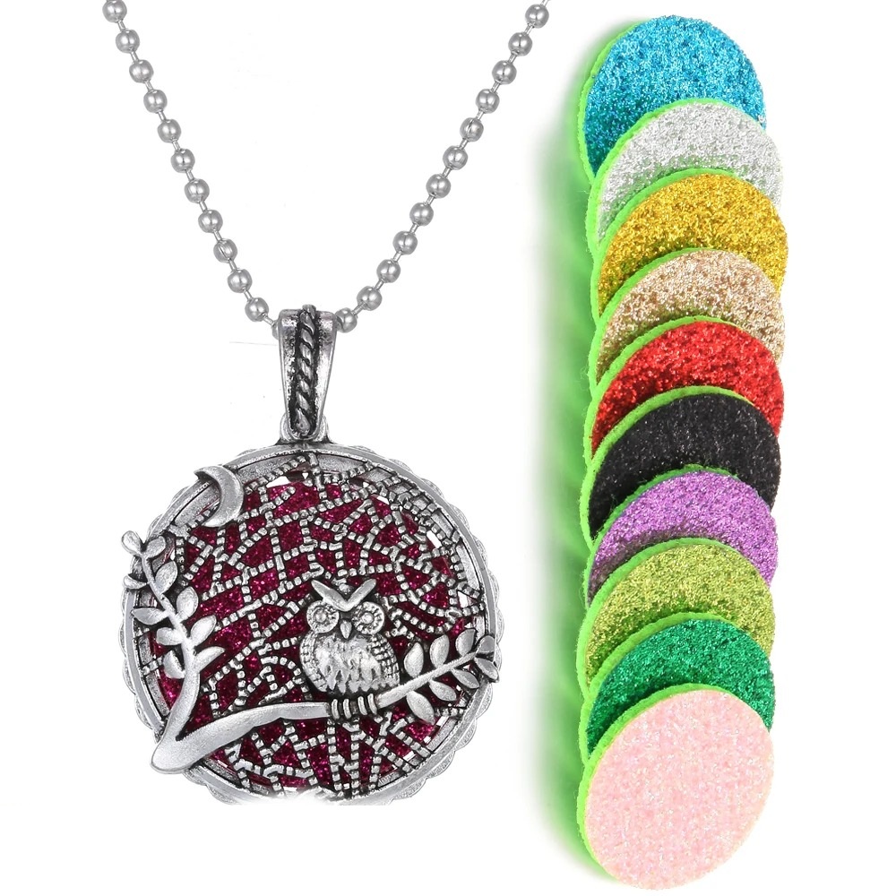 Collar Retro Kaleidoscopio Aromático con Difusor de Aceites Esenciales – Estilo Vintage con Funcionamiento Magnético - Imagen 16