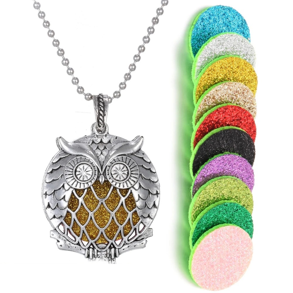 Collar Retro Kaleidoscopio Aromático con Difusor de Aceites Esenciales – Estilo Vintage con Funcionamiento Magnético - Imagen 19