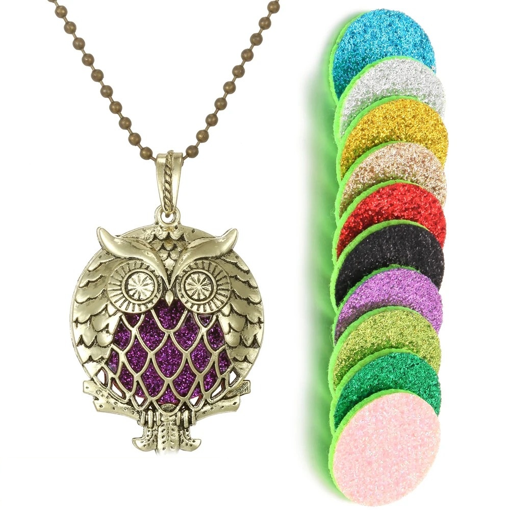 Collar Retro Kaleidoscopio Aromático con Difusor de Aceites Esenciales – Estilo Vintage con Funcionamiento Magnético - Imagen 20