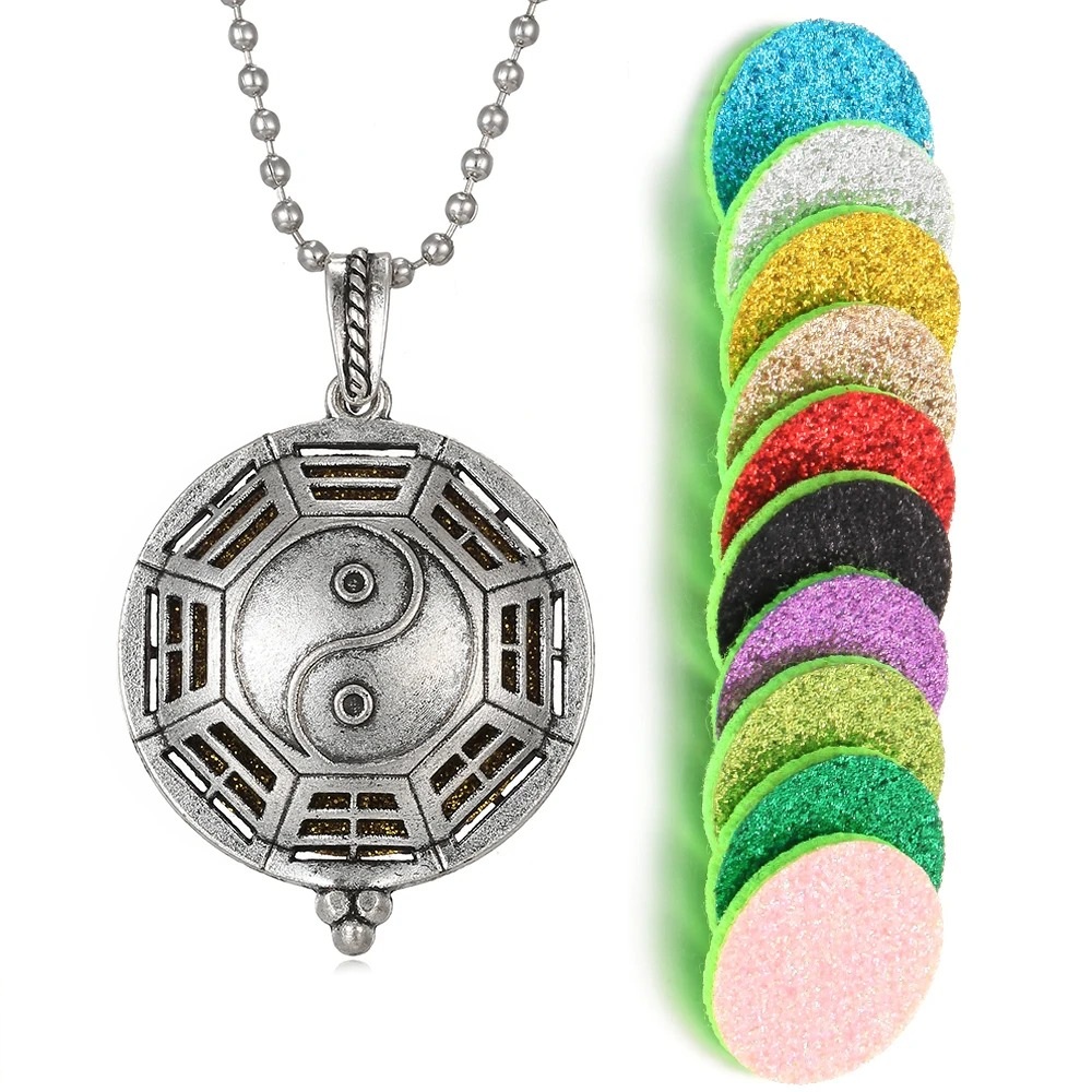 Collar Retro Kaleidoscopio Aromático con Difusor de Aceites Esenciales – Estilo Vintage con Funcionamiento Magnético - Imagen 27