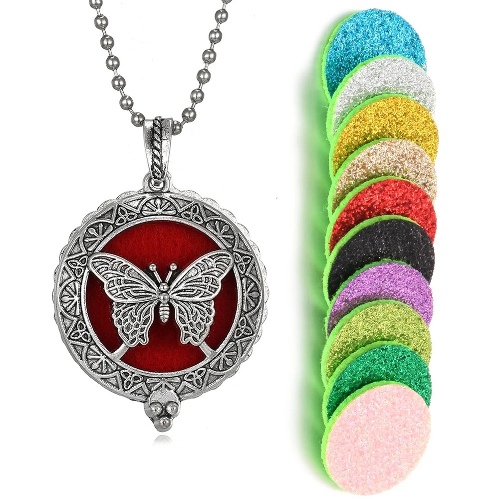 Collar Retro Kaleidoscopio Aromático con Difusor de Aceites Esenciales – Estilo Vintage con Funcionamiento Magnético - Imagen 28