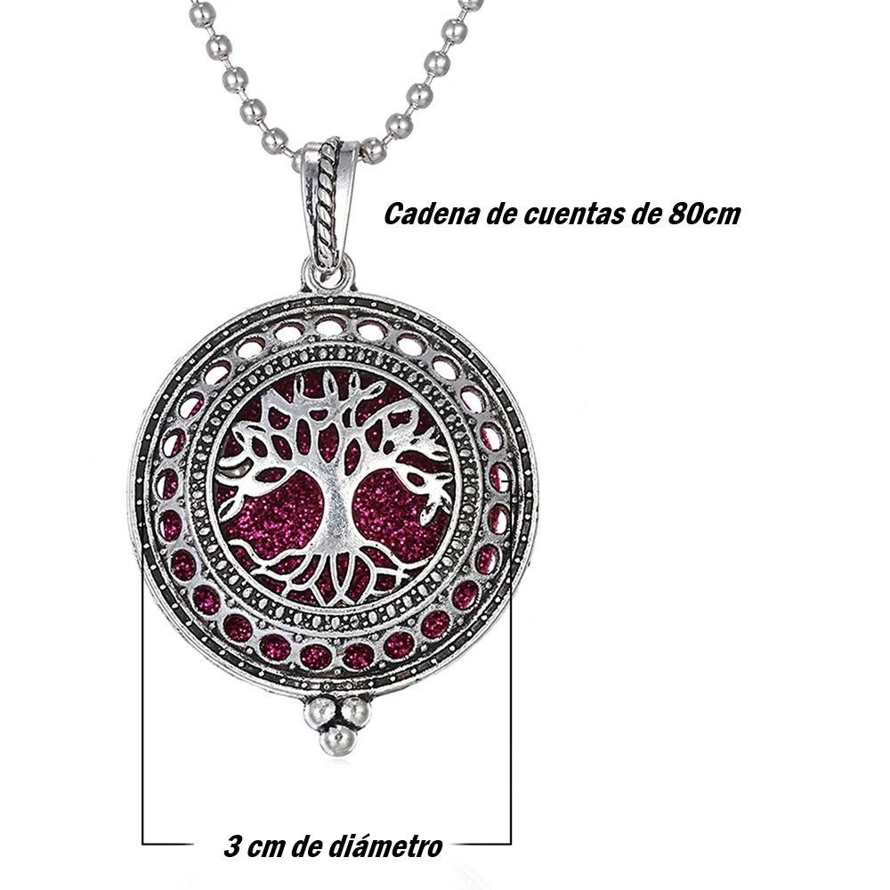 Collar Retro Kaleidoscopio Aromático con Difusor de Aceites Esenciales – Estilo Vintage con Funcionamiento Magnético - Imagen 4