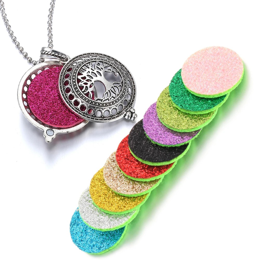 Collar Retro Kaleidoscopio Aromático con Difusor de Aceites Esenciales – Estilo Vintage con Funcionamiento Magnético - Imagen 5