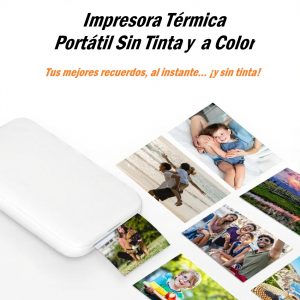 Mini Impresora Fotográfica Térmica a Color Sin Tinta – Instantes que Conservan Sonrisas
