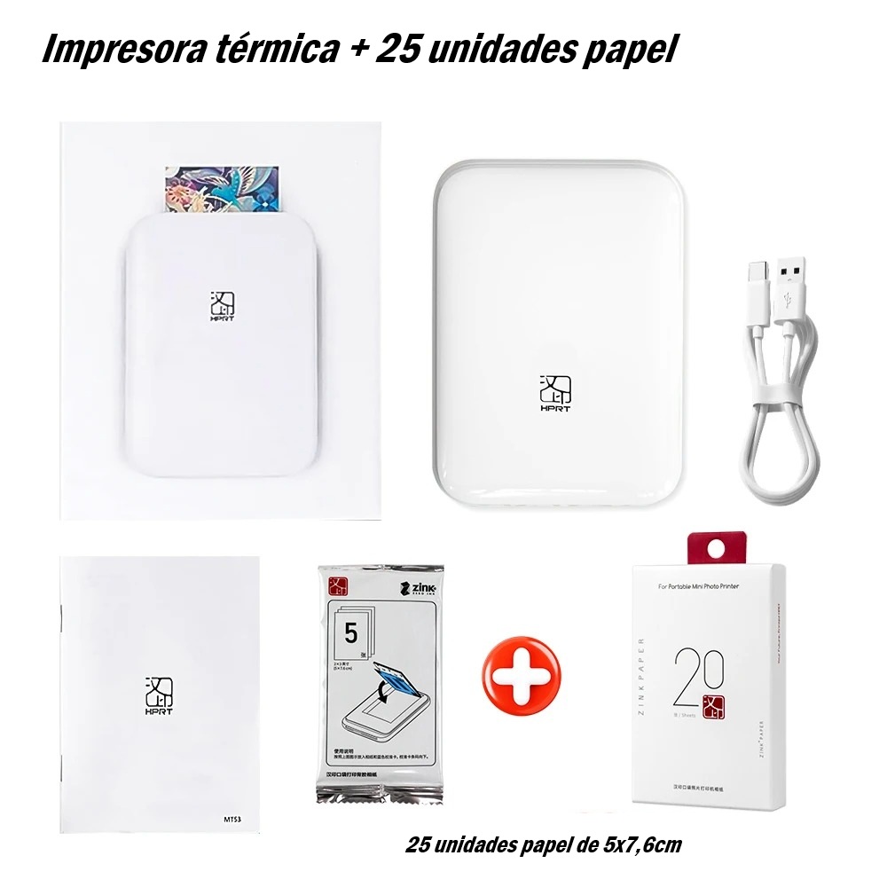 Mini Impresora Fotográfica Térmica a Color Sin Tinta – Instantes que Conservan Sonrisas - Imagen 9