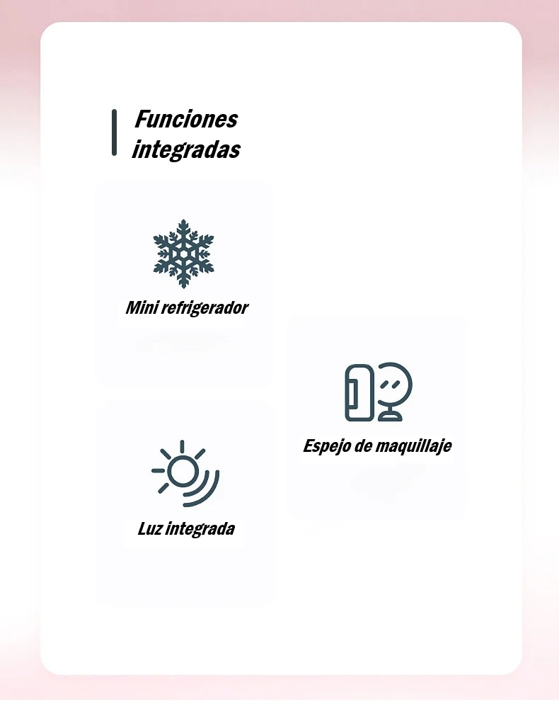 Mininevera de Maquillaje Portátil con Espejo LED – Belleza Fresca y Práctica - Imagen 4