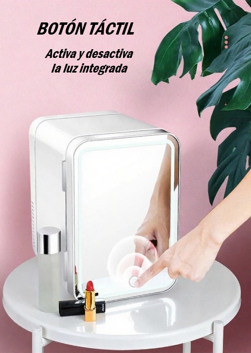 Mininevera de Maquillaje Portátil con Espejo LED – Belleza Fresca y Práctica - Imagen 2