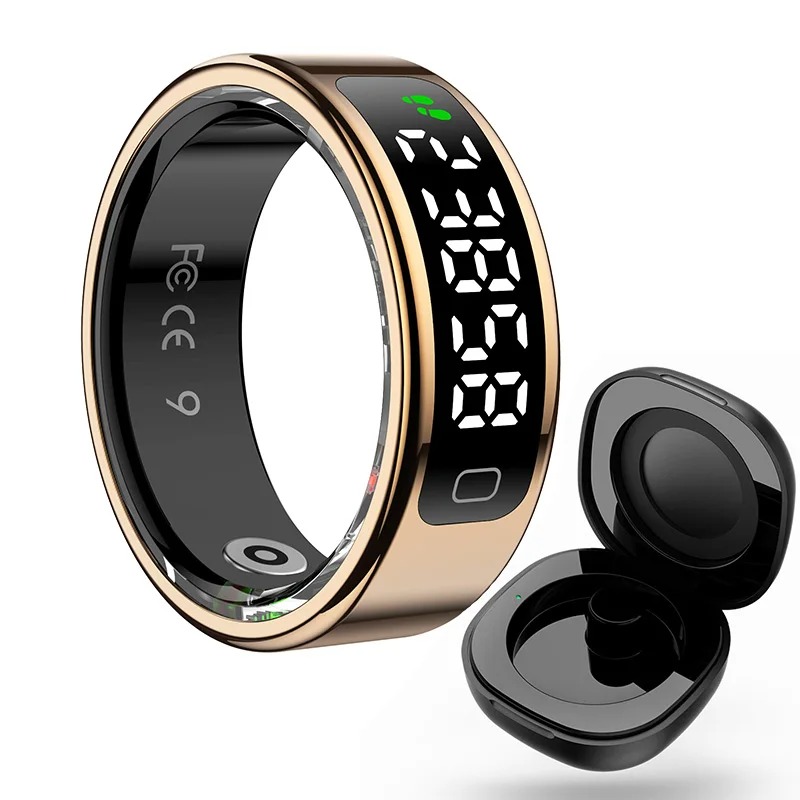 R11C Anillo Inteligente 2025 – Pantalla LED, Bluetooth, Ritmo Cardíaco, Presión, Oxígeno en Sangre y Monitor de Sueño - Imagen 3