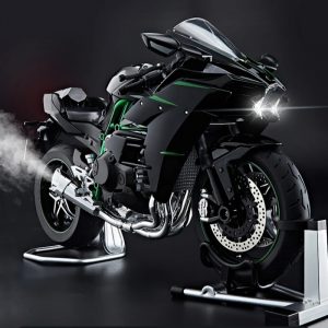 Modelo a Escala 1:6 Kawasaki H2R – Réplica en Aleación con Sonido, Luz y Efecto de Vapor